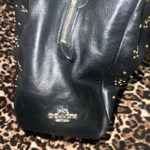 Coach Black Studded Women’s Shoulder Bag - Picture 4 of 13